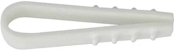 Дюбель-хомут під круглий кабель 8 мм білий 100 шт АСКО УКРЕМ 000000872, фото 1