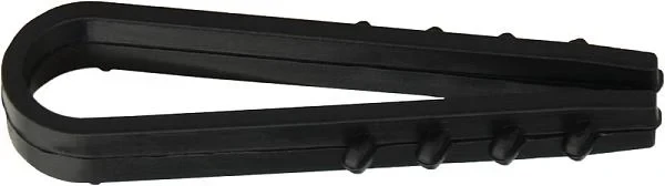 Дюбель-хомут під круглий кабель 6 мм чорний 100 шт АСКО УКРЕМ 000002064, фото 1