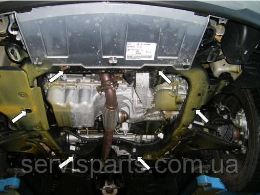 Защита двигателя Opel Zafira A 1999-2005 (Опель Зафира А) - фото 4 - id-p244648266