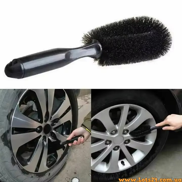 Щітка для миття колісних дисків з мікрофібри автомобільна професійна детейлінг очищення коліс арок шин губка авто, фото 1