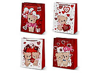Пакет подарунковий M Teddy Love 3D 26*32*12см R96913 ТМ STENSON