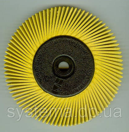 3M™ 27606 Scotch-Brite™ Bristle BB-ZB - Радіальна щітка, ø150Х12 мм, Р80, тип А, жовтий, фото 1