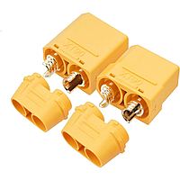 Роз'єм живлення силовий XT90 пара Male + Female (силовий конектор для FPV-дронів)