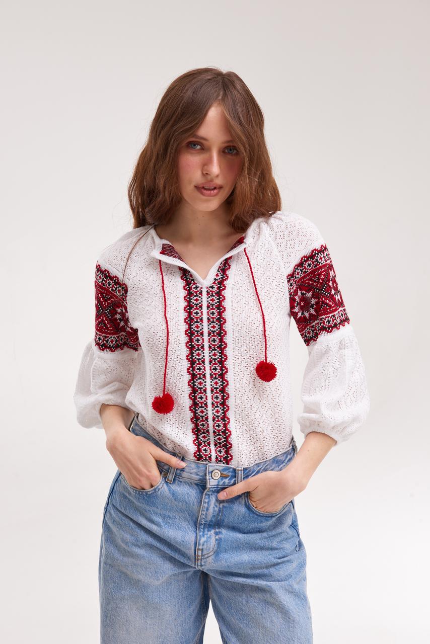 В'язана жіноча блуза "Зорі"