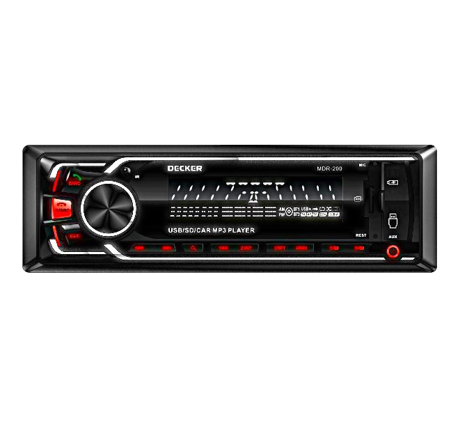 Автомагнітола DECKER MDR-200 BT MP3/SD/USB/FM