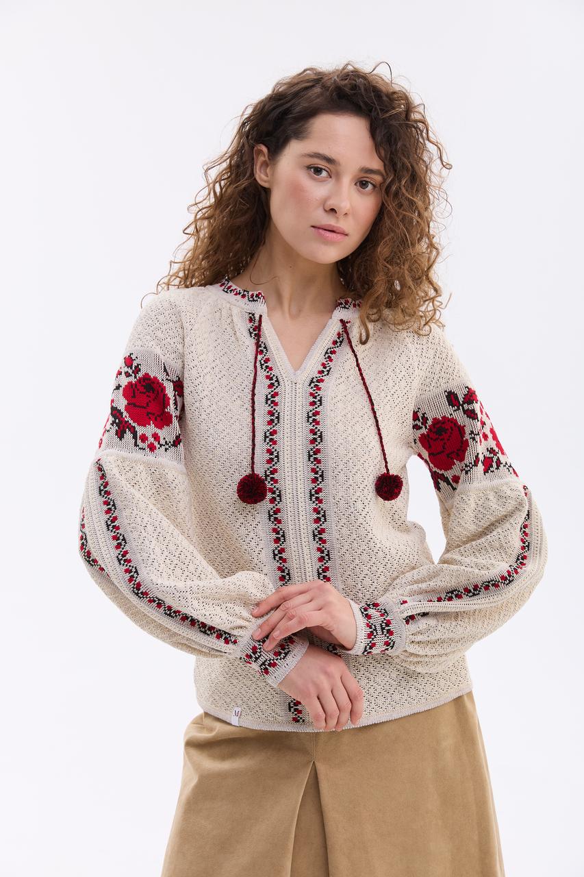 В'язана жіноча блуза "Мальва"