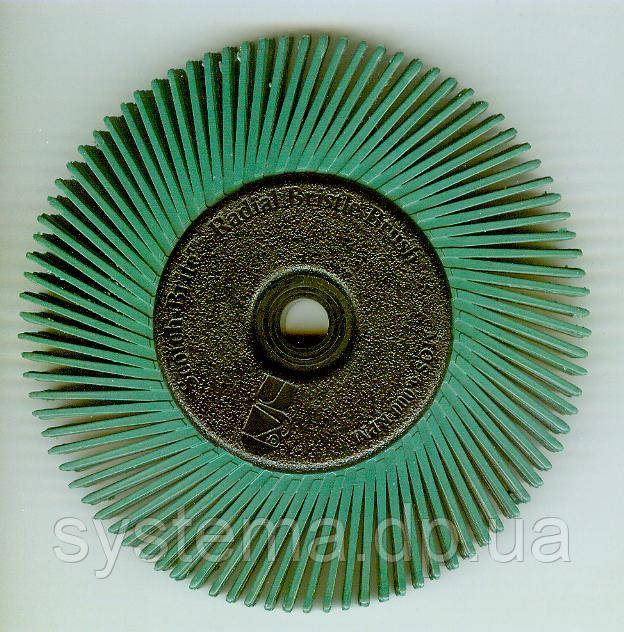 3M™ 27605 Scotch-Brite™ Bristle BB-ZB - Радіальна щітка, ø150Х12 мм, Р50, тип А, зелений