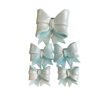 Набір цукрових прикрас "Бантики" (5 шт), блакитні ТМ"Iryska