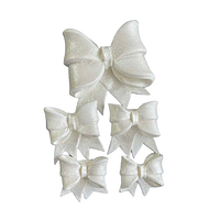 Набір цукрових прикрас "Бантики" (5 шт), білі ТМ"Iryska