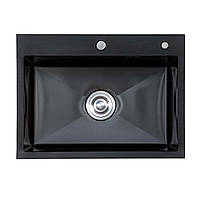Мийка кухонна EXTOR  6045 з нержавіючої сталі 60*45*23 ЧОРНА ( А0056973 )