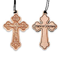 Хрестик дерев'яний 3D