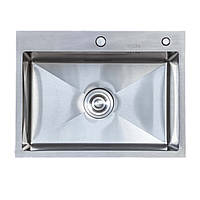 Мийка кухонна LEIF 5843 з нержавіючої сталі 58*43*23 satin ( А0056967 )