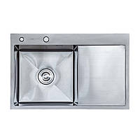 Мийка кухонна SIDER L 7850 з нержавіючої сталі 78*50*23 satin ( А0056975 )