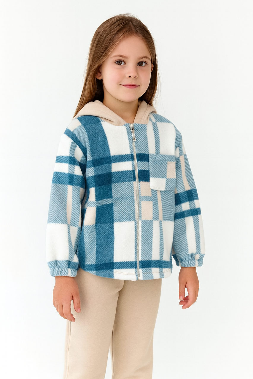 Дитячий костюм флісова сорочка та штани для дівчинки, фото 1