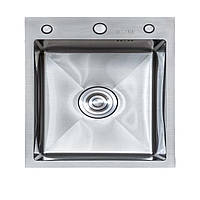Мийка кухонна LEIF IB 5050 з нержавіючої сталі 50*50*22 satin ( А0059856 )