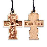 Хрестик дерев'яний 3D