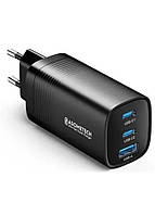 ASOMETECH GaN зарядний пристрій USB-C 65 Вт з PPS, PD і QC4.0 для MacBook, iPad, iPhone, Samsung