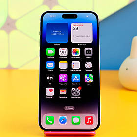 Смартфон Apple iPhone 14 Pro Max 256GB Silver (MQ9V3) Б/У Экран: Отличное состояние , несколько неглубоких царапин , без засветов