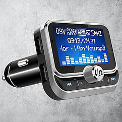 Bluetooth FM модулятор / AUX in out / Hands Free / 2хUSB / microSD / Вольтметр