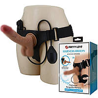 Страпон трусики PRETTY LOVE Oher реалістичний сквірт-вібратор на присосці, 20 см KityS