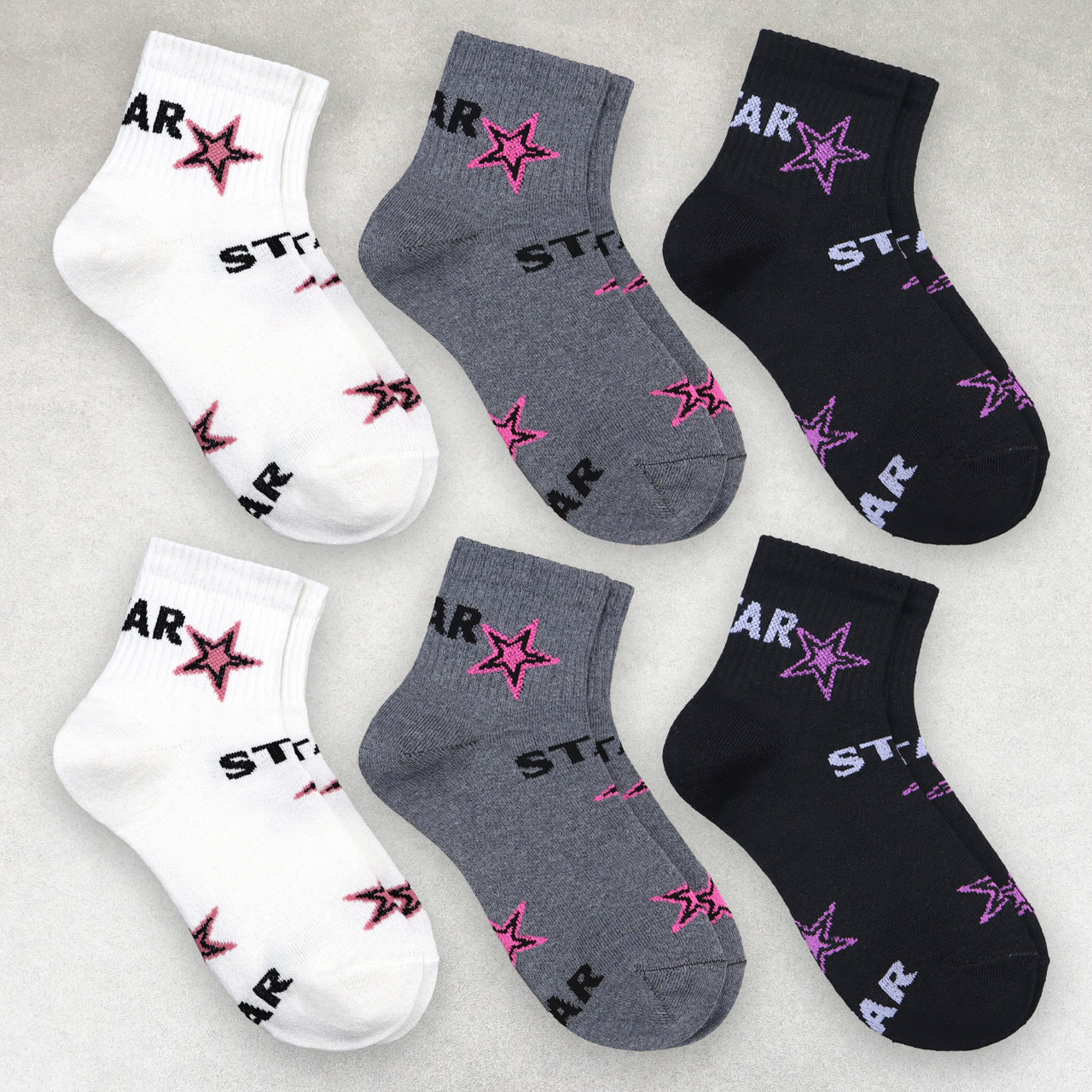 Шкарпетки жіночі 6 пар «Star Mood» середньої висоти розмір 36–40 арт. 364.6, фото 1