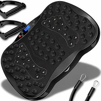 Платформа вібраційна для тренувань до 120кг + пульт, Чорний / Віброплатформа для схуднення / Фітнес-платформа