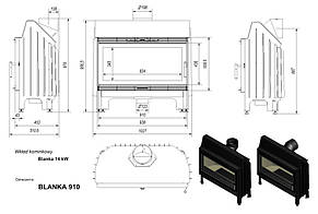 Каминна топка KRATKI BLANKA 910 14, фото 3
