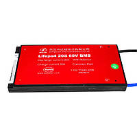 BMS плата LiFePO4 60V 20S Dis 20A Ch 10A