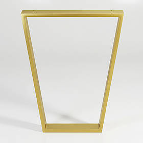 Опора для столу з металу 600×60 мм, H 730 мм 1 шт Золото