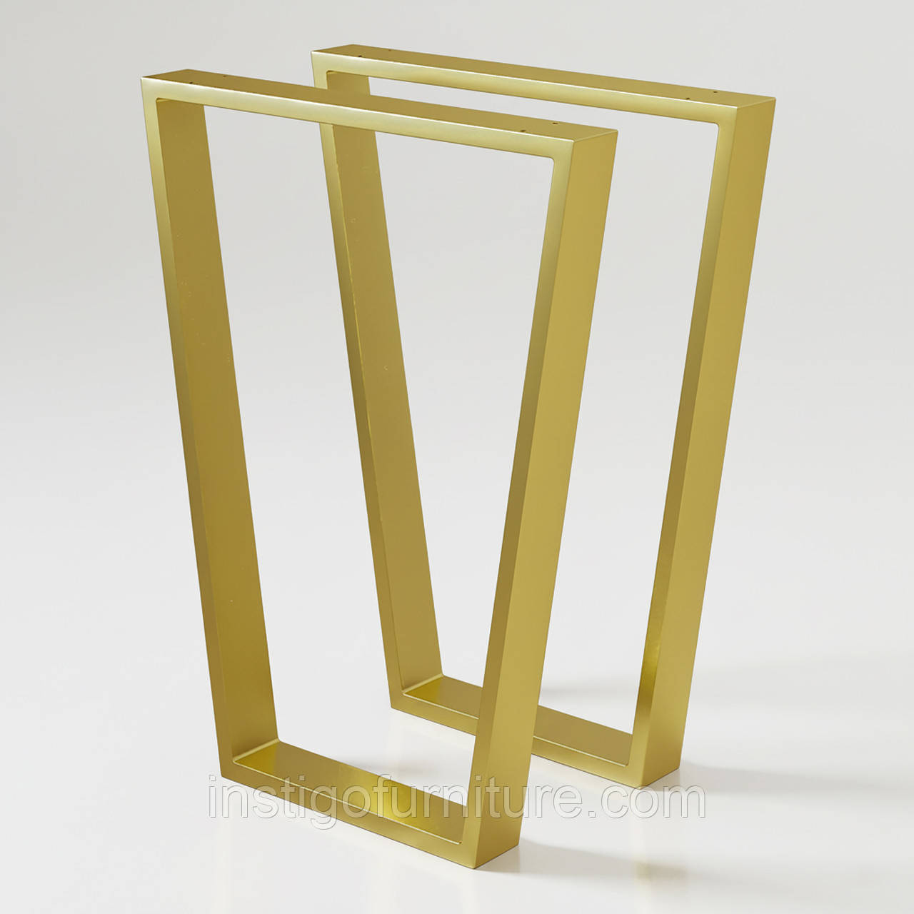 Комплект опор для столу з металу 600×60 мм, H 730 мм 2 шт Золото, фото 1