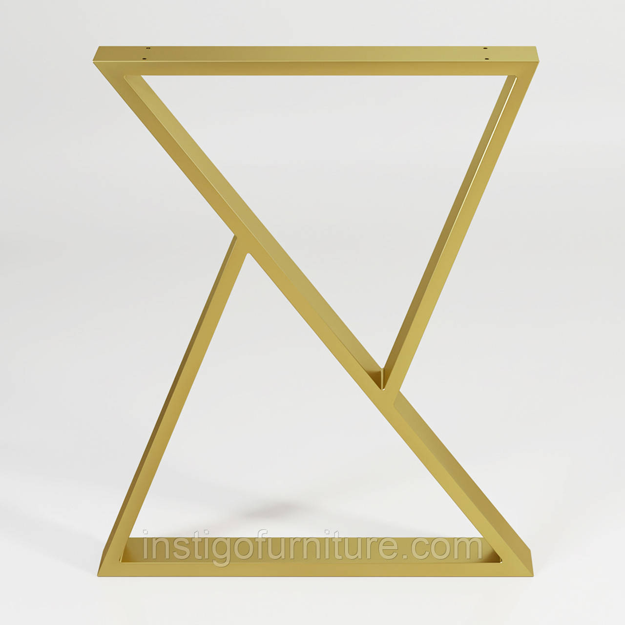 Опора для столу з металу 600×60 мм, H 730 мм 1 шт Золото, фото 1