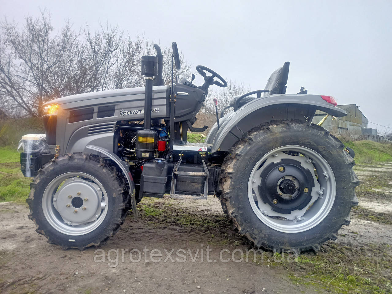 Мінітрактор Скаут ТЕ-504 Рівна підлога + Резина Armour + 2 циліндра + Реверс, фото 1