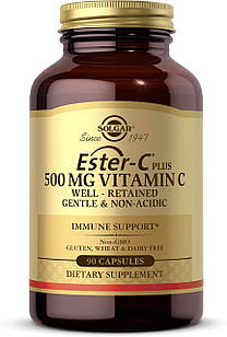 Solgar Ester-C Plus 500 mg with Citrus Bioflavonoids 90 Capsules