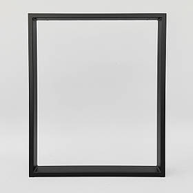 Опора для столу з металу 600×50 мм, H 730 мм 1 шт Чорний