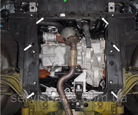 Защита двигателя Opel Astra J 2009-2015 (Опель Астра Джей) - фото 3 - id-p241597474