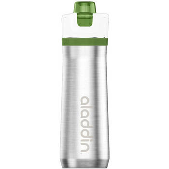 Aladdin Active Hydration 600 мл, сіра із зеленим термопляшка