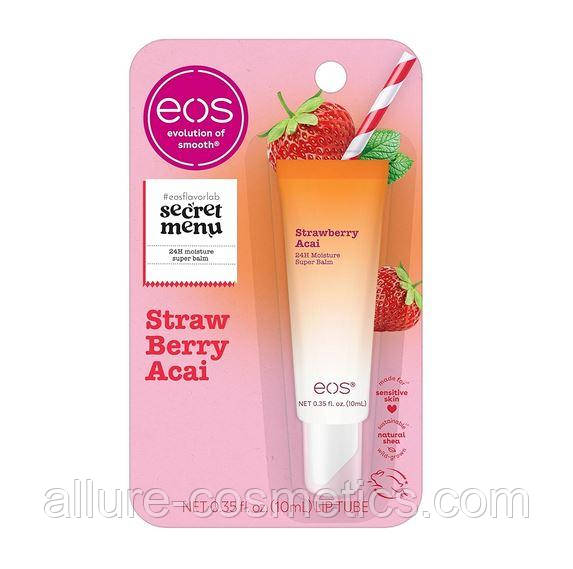 Бальзам для губ EOS 24H Moisture Super Balm 10ml Strawberry Acai, фото 1