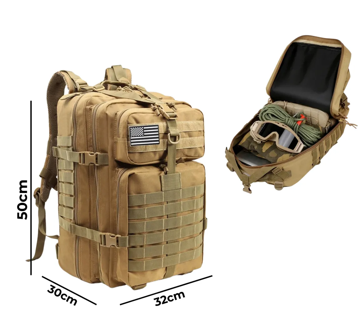 Військовий рюкзак OPERATOR 50L Assault Pro — штурмовий, витримує екстрим + подарунок, фото 1