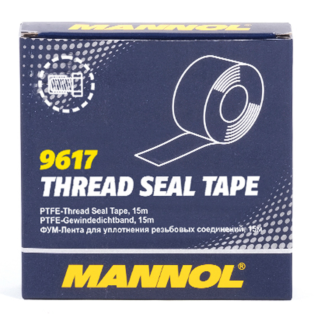 Mannol Thread Seal Tape, 19 мм x 10 м (9617) стрічка для різьблення, фото 1