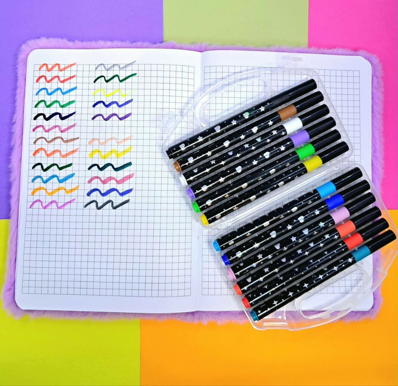 Фломастери глітерні 12 шт, фото 1