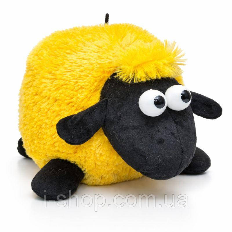 М'яка іграшка баранчик жовта овечка для обіймів 25х20 см для дітей і малюків Dreamtoys Іванчик, фото 1