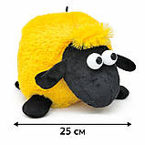 М'яка іграшка баранчик жовта овечка для обіймів 25х20 см для дітей і малюків Dreamtoys Іванчик, фото 2