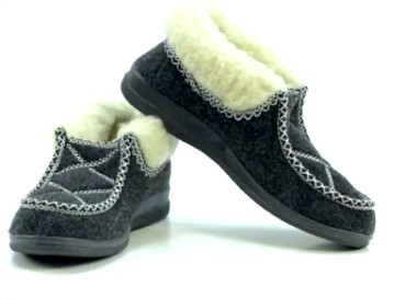 Теплі повстяні черевики з узором сірий 40, фото 1