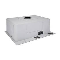 Lidz Handmade H6050HB Мийка для кухні інтегрована Decor Black PVD Honeycomb 2,5/0,5 мм LDH6050BDECPVD48371, фото 5