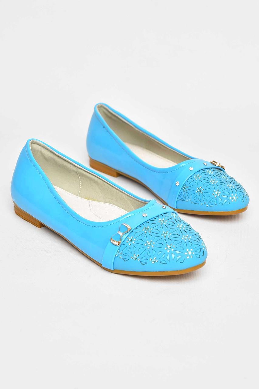 Балетки для дівчинки блакитного кольору 209378T Безкоштовна доставка, фото 1