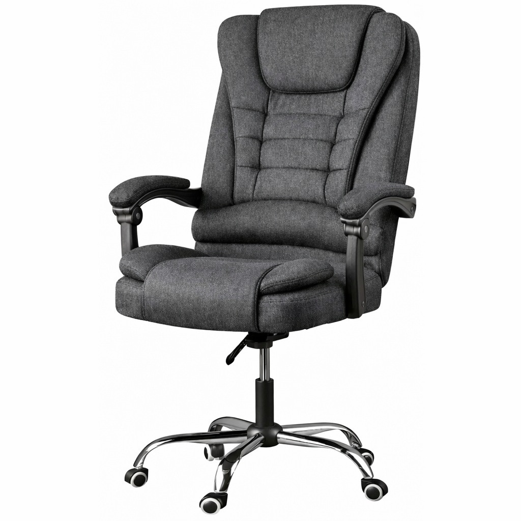 Крісло офісне BOSS KO22 (тканина), колір сірий, макс. навантаження 130 кг, фото 1