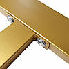 Каркас розбірний для столу з металу 1200×600×730 мм Loft Золото, фото 3