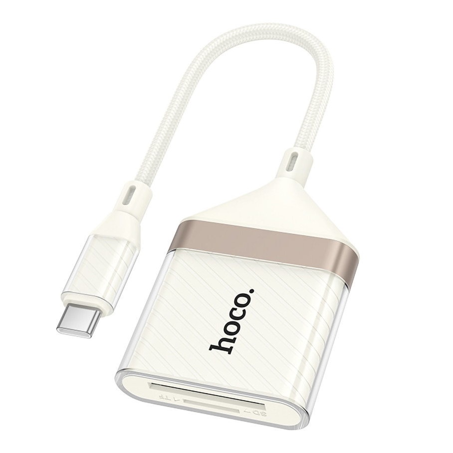 Перехідник Hoco UA40A 2-in-1 Card Reader Type-C, фото 1