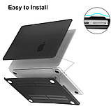 Чохол Hard Shell Case для MacBook Air 15.3 EooCoo, жорсткий пластиковий, з вирізом під Touch ID, фото 4