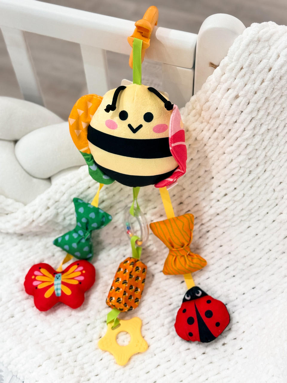 Брязкальце підвіска з прорізувачем HL 33-23 Бджілка, фото 1